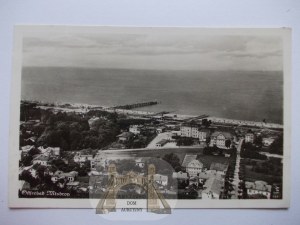 Miedzyzdroje, Misdroy, aerial panorama, 1942