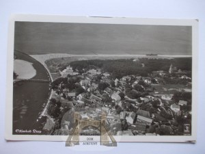 Mrzezyno, Deep, aerial panorama, ca. 1940.