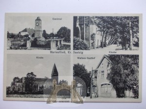Marianowo u Stargardu, klášter, kostel, památník, asi 1935