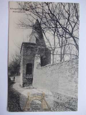 Chojna, Konigsberg, gunpowder tower, city walls, ca. 1910