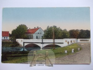 Švédsko u Wałcze, most, asi 1920