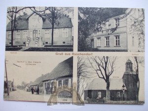 Rusinowo near Walcz, palace, church, palace, 1913
