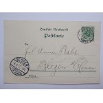 Gdańsk, Danzig, litografia, 2 widoki, 1899