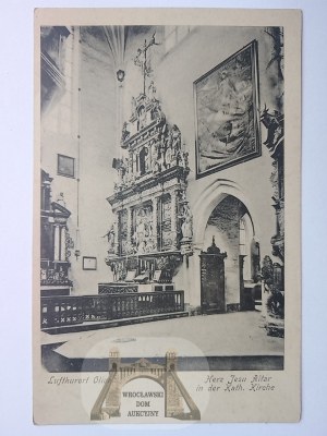 Gdansk Oliva, Danzig Oliva, Catholic church, altar, ca. 1910
