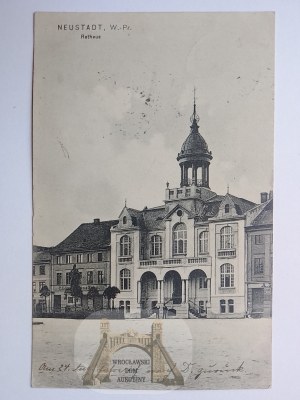 Wejherowo, Neustadt, radnice, 1908