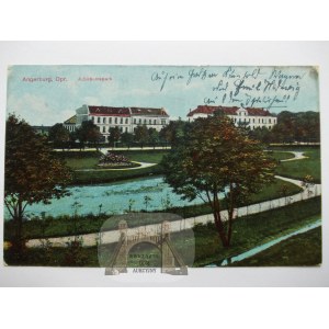 Węgorzewo, Angerburg, park, 1916