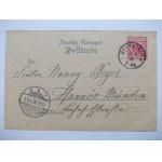 Dobre Miasto, Guttstadt, litografia, 1898