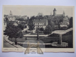 Olsztyn, Allenstein, panorama, castle, circa 1940.