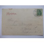 Susz, Rosenberg, station street, ca. 1904