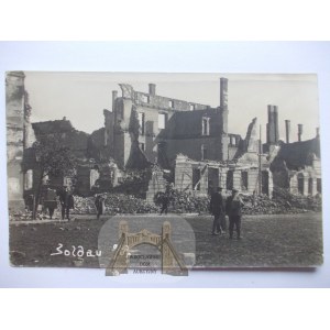 Działdowo, Soldau, ruines, photo, 1915