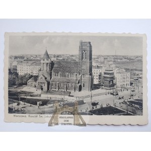 Varsovie, église Saint Jacob vers 1938