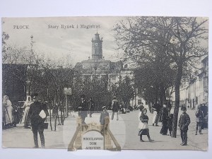Plock, Market Square, ca. 1910