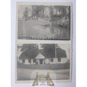Brzeźnica near Sieradz, Wieluń, church, river, commune, ca. 1940