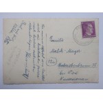 Brzeźnica near Sieradz, Wieluń, church, river, commune, ca. 1940