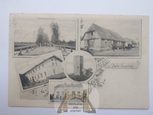 Boleslawiec near Wieluń, castle, restaurant, customs house, ca. 1910