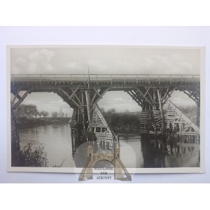 Mielec, temporary bridge, 1939