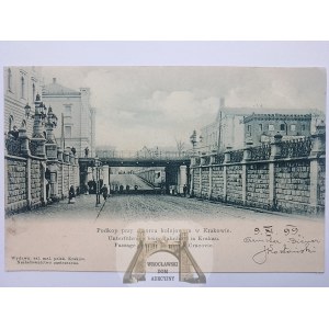 Krakow, undermining by the railroad station, 1899