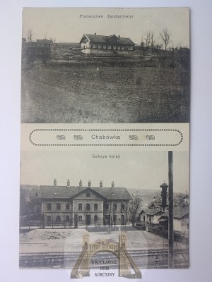 Chabówka near Rabka, railroad buildings, gendarmerie post, ca. 1910
