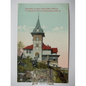 Beskydy, Szyndzielnia, chata na Kamieniecka deska, cca 1914