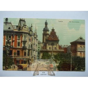 Ukraina, Lwów, plac Bernardyński, wyd. D. G. 1910