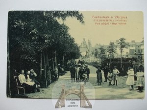 Ukraine, Zlochev, City Park, ca. 1910