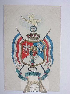Patriotisch, Wappen der Republik, Adler, Verfolgung, Lithographie, um 1910