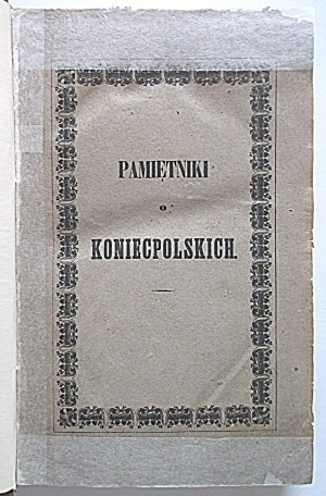 SPOMIENKY MANŽELOV ENDPOLSKÝCH. Przyczynek do dziejów polskich XVII wieku. Edícia: Stanisław Przyłęcki...