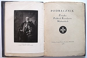 MANUALE DELL'UNIONE DEI CAVALIERI POLACCHI MALTESI. [Varsavia] 1932...