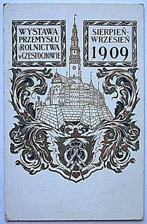 [POCHETTE]. Exposition de l'industrie et de l'agriculture à Częstochowa. Août - septembre 1909. w-wa 1909. nakł...