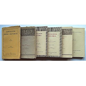 EINE ANTHOLOGIE DES INDISCHEN LIEDES. Bände I - VI. Madras 1950/1964 Band I. Sanskrit. Band II. Tamil...