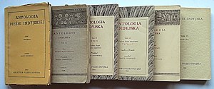 ANTHOLOGIE DE LA CHANSON INDIENNE. Volumes I - VI. Madras 1950/1964 Volume I. Sanskrit. Volume II. Tamil...