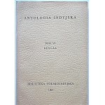 ANTOLOGIA DELLA CANZONE INDIANA. Volumi I - VI. Madras 1950/1964 Volume I. Sanscrito. Volume II. Tamil...