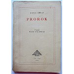 GIBRAN KAHLIL. Der Prophet. Übersetzt von Wanda Dynowska. Madras 1954 Cedar and Eagle Publishers....