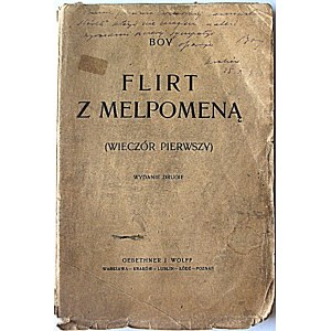 CHLAPEC. [TADEUSZ GELEŃSKI]. Flirt s Melpomenou (První večer). Druhé vydání. W-wa 1920. Wyd. GiW. Druk. W...