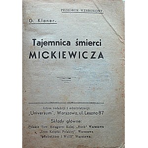 [UHR]. Eine Cloche, bestehend aus 18 Broschüren des Warschauer Verlags Universum ....