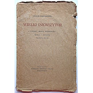 FJODOR DOSTOJEWSKI. Der Großinquisitor. Aus dem Roman Die Brüder Karamasow. Übersetzung und Vorwort von Przecław Smolik....