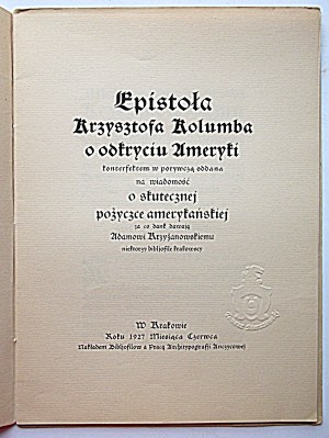 EPISTOFÉR CHRISTOFERA COLUMBUSE o objevení Ameriky se ve strhujícím podání dozvídá o úspěšné půjčce...