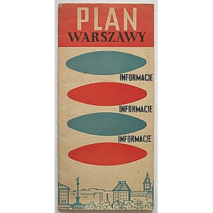 [WARSZAWA]. Plan Warszawy. Informacje. Informacje. Informacje. W-wa [lata 60-te]. Kolportaż PPK „Ruch”...