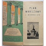 [WARSZAWA]. Plan Warszawy. Informacje. Informacje. Informacje. W-wa [lata 60-te]. Kolportaż PPK „Ruch”...