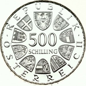 Austria 500 Schilling 1982 80th Anniversary - Birth of Leopold Figl