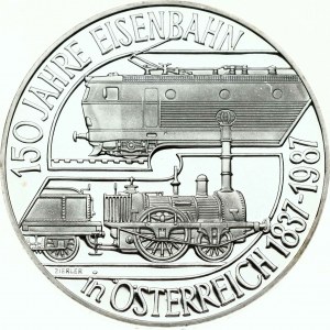 Austria 500 Schilling 1987 150th Anniversary - Austrian Railroad