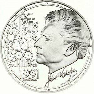 Austria 500 Schilling 1991 Herbert von Karajan