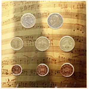 Austria 1 Euro Cent - 2 Euro 2003 Set Lot of 8 Coins