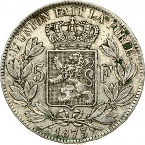Belgium 5 Francs 1873