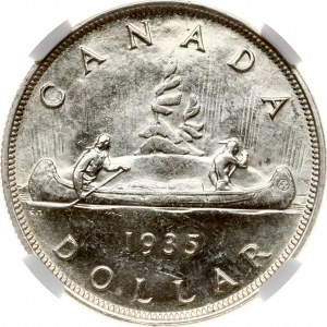 Canada Dollar 1935 Silver Jubilee NGC MS 62