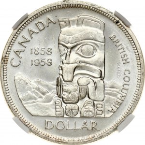 Canada Dollar 1958 British Columbia NGC MS 61