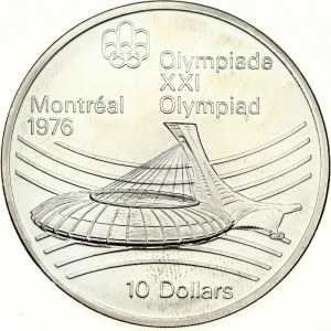 Canada 10 Dollars 1976 Olympic Stadium