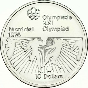 Canada 10 Dollars 1976 Soccer