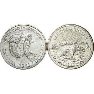 Canada Dollar 1980 & 1983 Lot of 2 coins