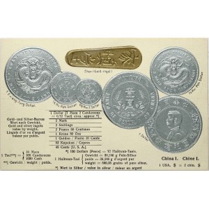 China Post Card ND (1930) Examples of Coins